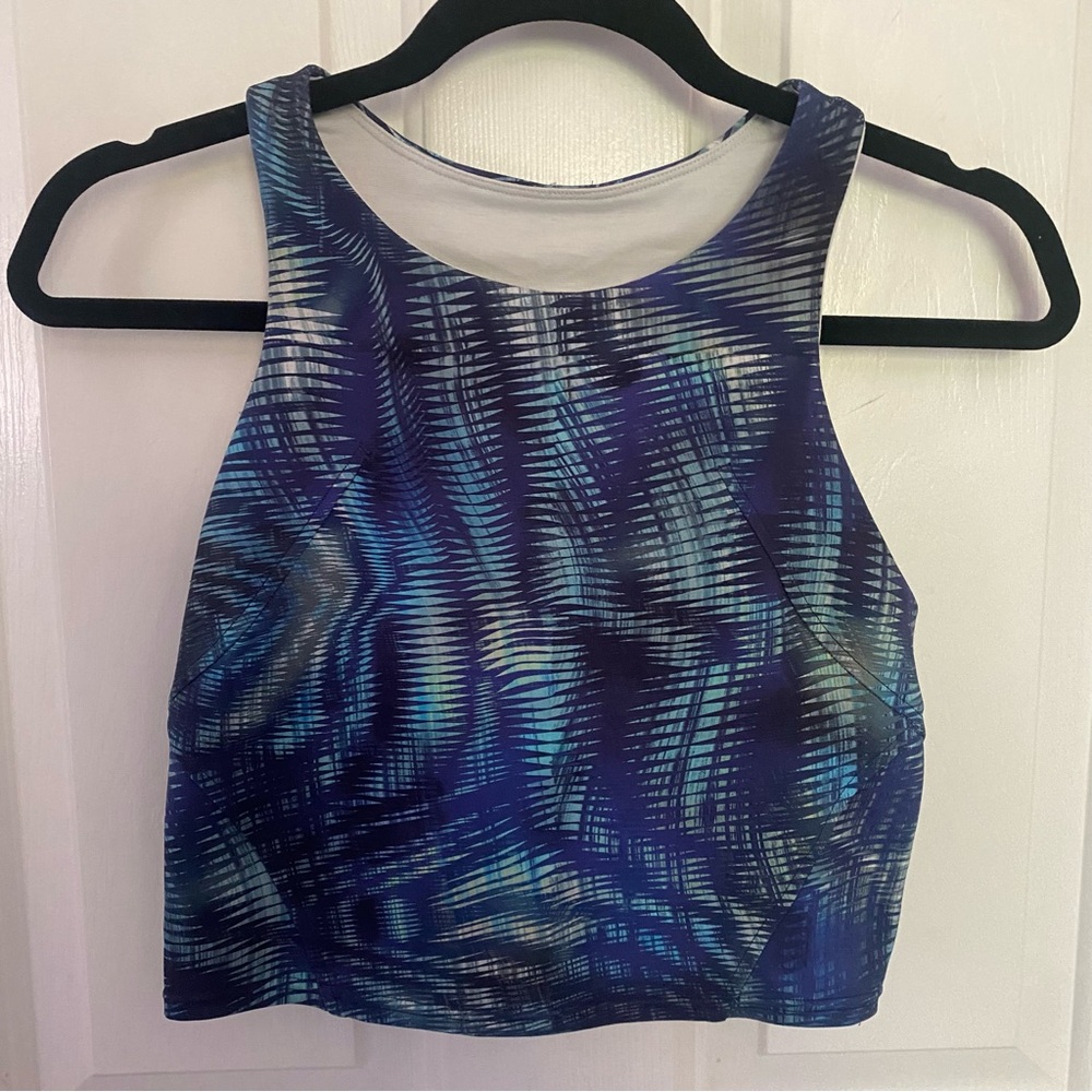 LULULEMON Invigorate Training Tank Top Bra Size 6 Shapeshifter Flux